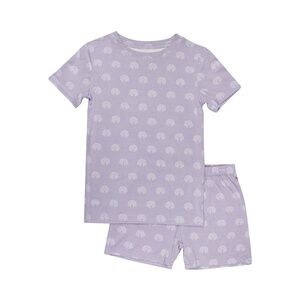 Brave Little Ones Lavender Rainbows Bamboo Shorts Set 5T NIB